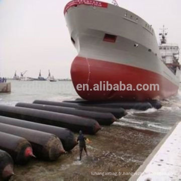 Sacs pneumatiques d&#39;ascenseur de bateau de chantier naval de l&#39;Indonésie 1.8M x 24M